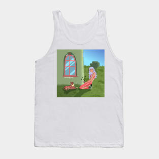 Backyard vibes illustration Tank Top